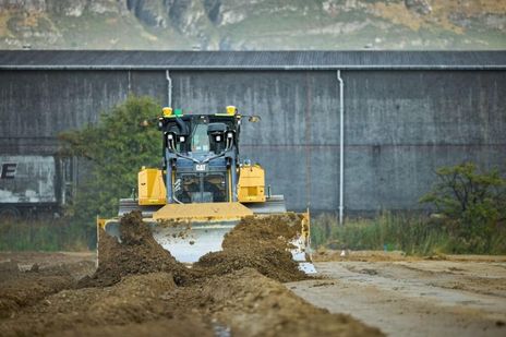 One of the new tech-loaded Caterpillar tracked dozers in the SER fleet
